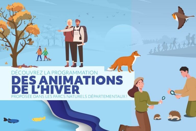 Plongez-vous dans l&rsquo;hiver avec des activités en plein air dans les parcs départementaux !