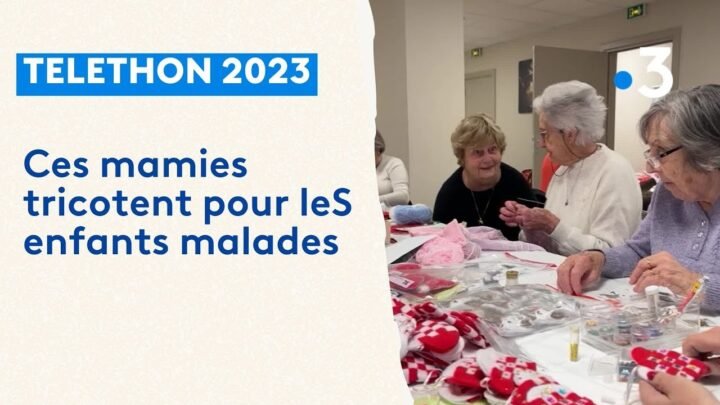 Téléthon : des mamies créent des cadeaux de Noël pour les enfants malades