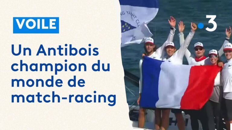 À l&rsquo;âge de 20 ans, un jeune d&rsquo;Antibes devient champion du monde de match racing en Australie