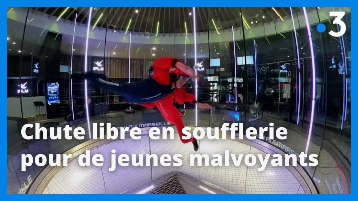 Expérience de chute libre en soufflerie à Aix-en-Provence pour les jeunes malvoyants Expérience de chute libre en soufflerie à Aix-en-Provence pour les jeunes malvoyants