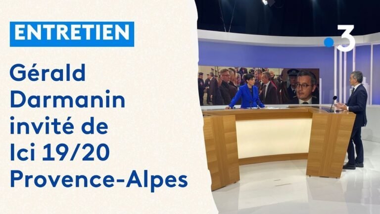 Sécurité, immigration et trafic de drogue: Gérald Darmanin s&rsquo;exprime sur Ici 19/20 Provence-Alpes