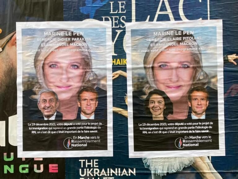 Trois députés des Bouches-du-Rhône mis en avant sur les murs de Marseille à propos de la loi sur l&rsquo;immigration