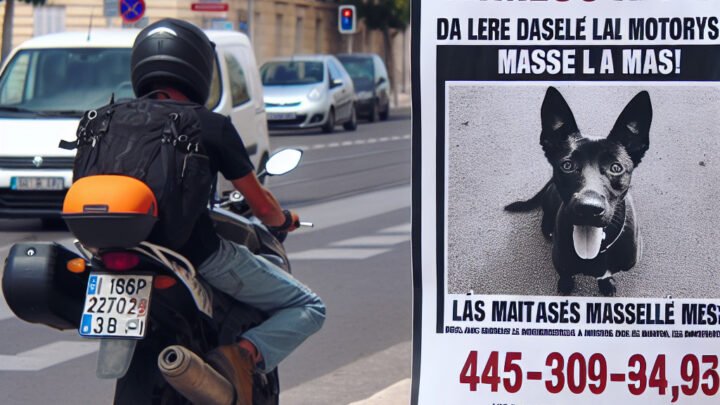 Appel à témoins : à la recherche du motard responsable de la mort de son chien à Marseille