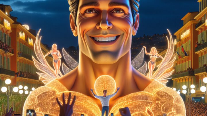 Carnaval de Nice: Cyprien et son char illuminé font sensation au corso