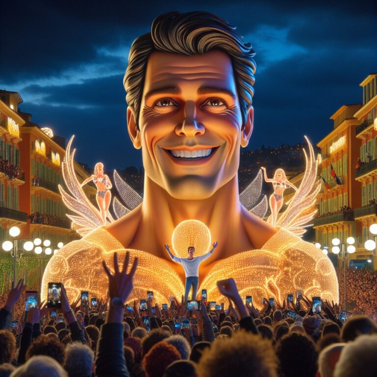 Carnaval de Nice: Cyprien et son char illuminé font sensation au corso