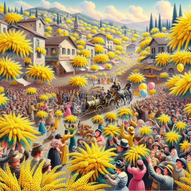 Célébration du mimosa à Tanneron : une fête inoubliable !