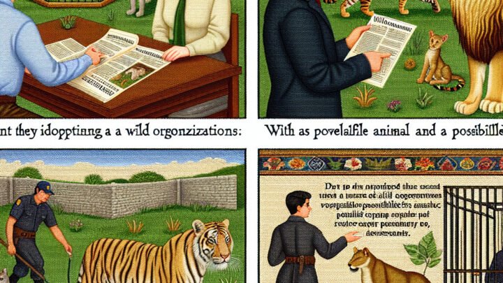 Comment adopter un animal sauvage tel qu’un lion, un tigre ou tout autre fauve ?