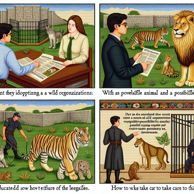 Comment adopter un animal sauvage tel qu&rsquo;un lion, un tigre ou tout autre fauve ?