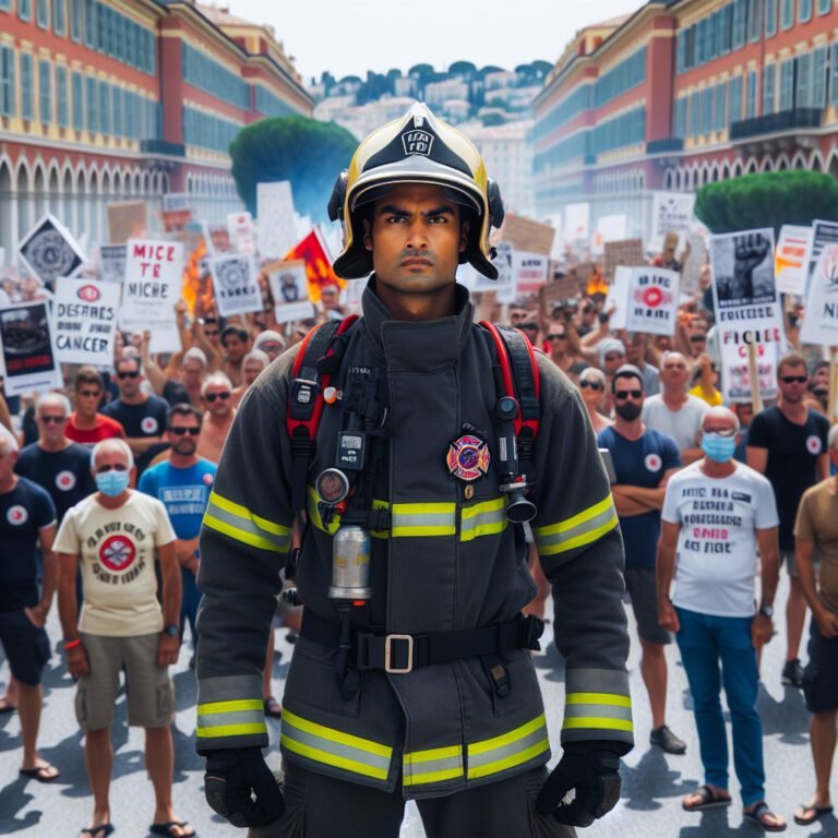 Grève des pompiers à Nice : le combat d’un pompier contre le cancer