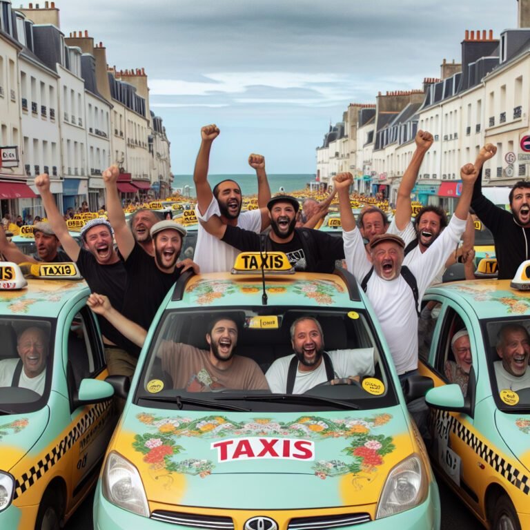 Les taxis de Fos-sur-Mer défilent et mettent fin aux blocages