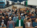Manifestation des agriculteurs : blocage de l'entrée d'une plateforme logistique à Miramas