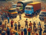 Manifestation des agriculteurs : blocage des camions français et étrangers