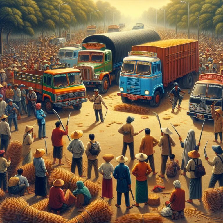 Manifestation des agriculteurs : blocage des camions français et étrangers