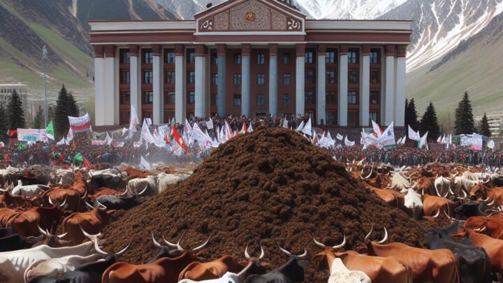 Manifestation des agriculteurs des Alpes-Maritimes : du fumier déversé devant la préfecture