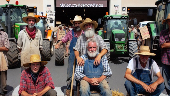 Manifestation des agriculteurs : immobilisation de 2 supermarchés à Salon-de-Provence