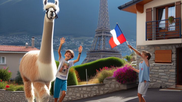 Un lama apporte de la joie aux habitants de Saint-Raphaël