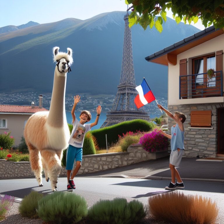 Un lama apporte de la joie aux habitants de Saint-Raphaël