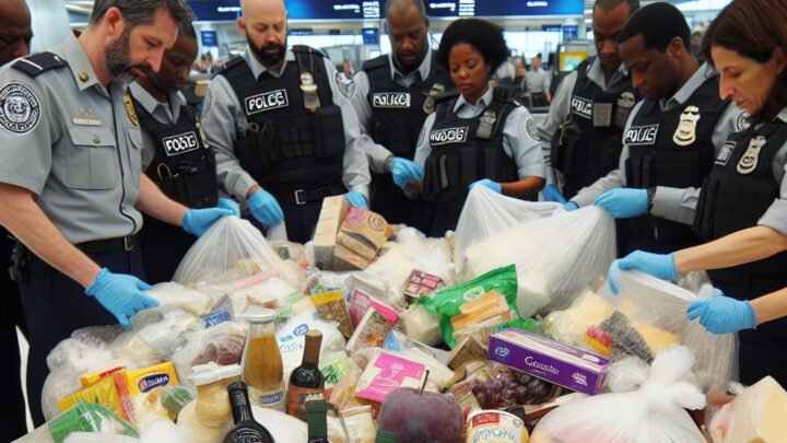 Une importante quantité de produits alimentaires confisquée par les agents des douanes à l’aéroport