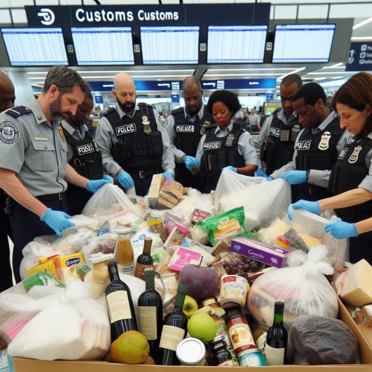 Une importante quantité de produits alimentaires confisquée par les agents des douanes à l&rsquo;aéroport