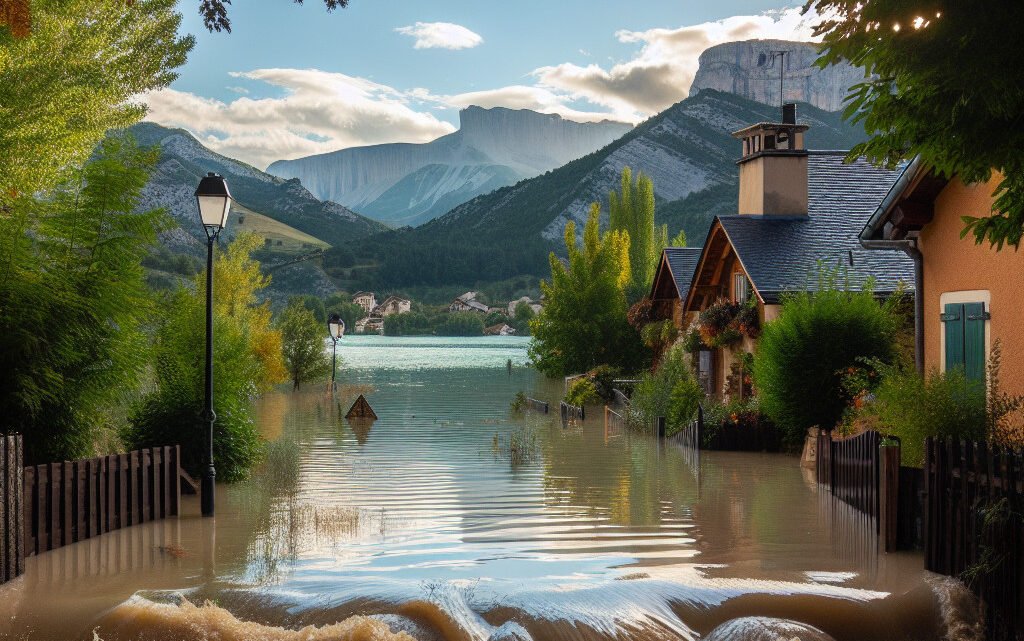 Alerte inondation à Tourrettes suite au débordement du bassin de rétention d’eau Alerte inondation à Tourrettes suite au débordement du bassin de rétention d’eau