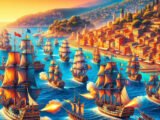 Bataille navale colorée à Villefranche-sur-Mer