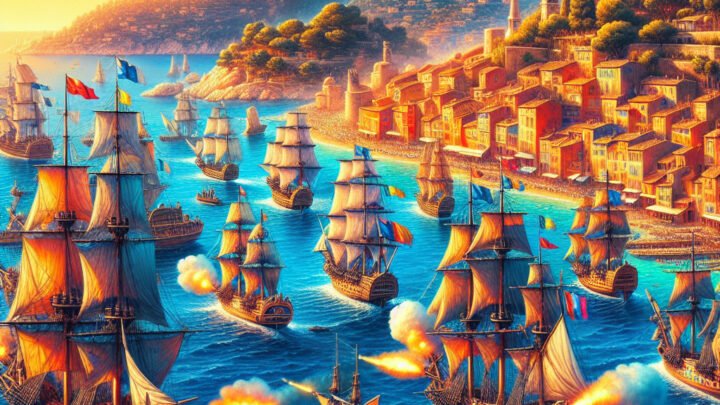 Bataille navale colorée à Villefranche-sur-Mer