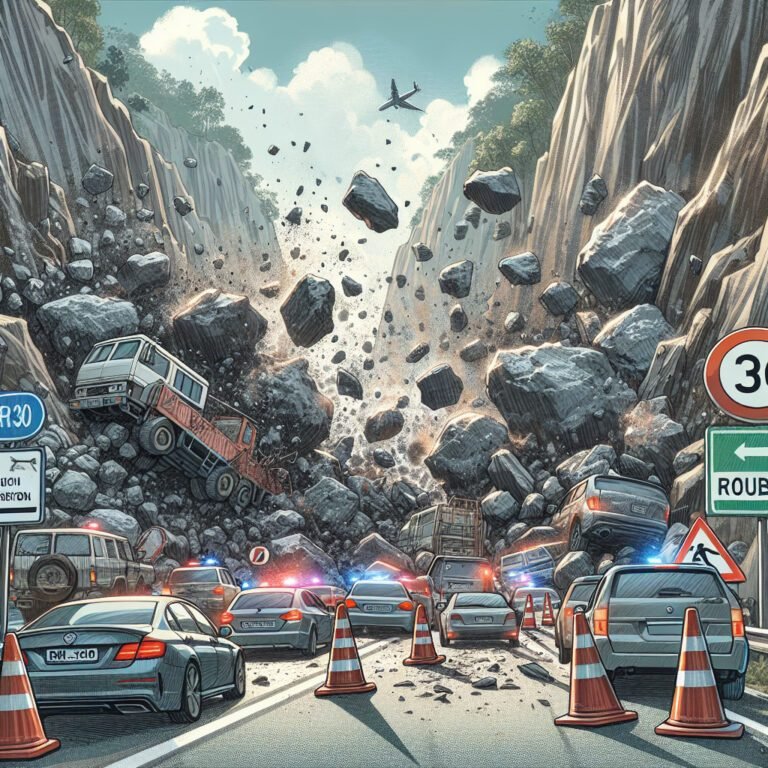 Chaos sur la RM30 à Roubion: l’éboulement bloque la circulation
