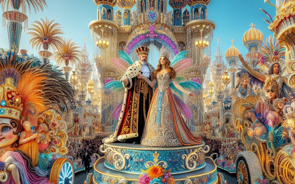 Découvrez toutes les splendeurs du premier corso du Carnaval de Nice 2024 avec le Roi, la Reine et les magnifiques chars. Découvrez toutes les splendeurs du premier corso du Carnaval de Nice 2024 avec le Roi, la Reine et les magnifiques chars.