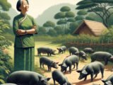 Le trésor inattendu : dix cochons vietnamiens retrouvés sur son nouveau terrain
