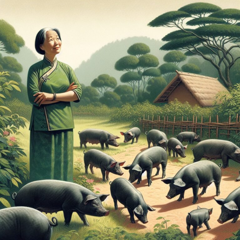 Le trésor inattendu : dix cochons vietnamiens retrouvés sur son nouveau terrain