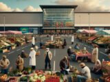 Les agriculteurs de Draguignan font la grève devant un supermarché en mettant en vente leurs produits