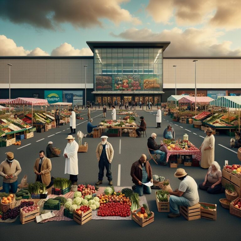 Les agriculteurs de Draguignan font la grève devant un supermarché en mettant en vente leurs produits