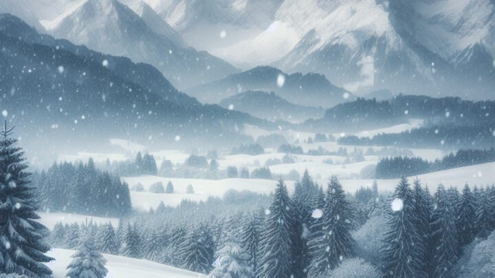 Neige abondante dans les Alpes du Sud