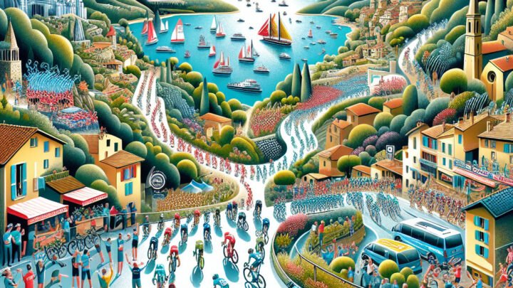 Résumé en images de la première étape du Tour des Alpes-Maritimes 2024 : de Levens à Antibes.