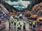 Sécurité renforcée dans les Alpes-Maritimes suite aux intempéries et risque d'éboulements