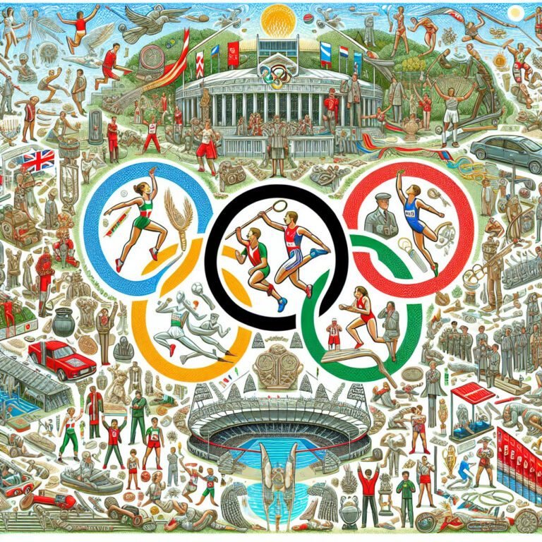 thème des Jeux Olympiques, mettant en valeur l&rsquo;histoire et l&rsquo;impact de cet événement sportif mondial.