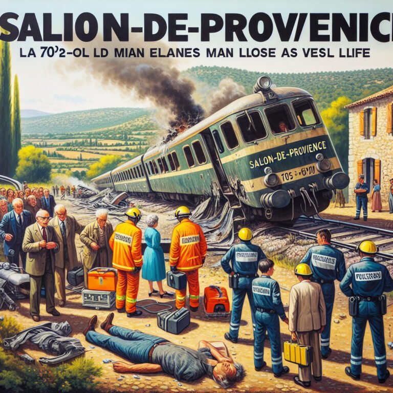 Tragique accident ferroviaire à Salon-de-Provence : un homme de 70 ans perd la vie