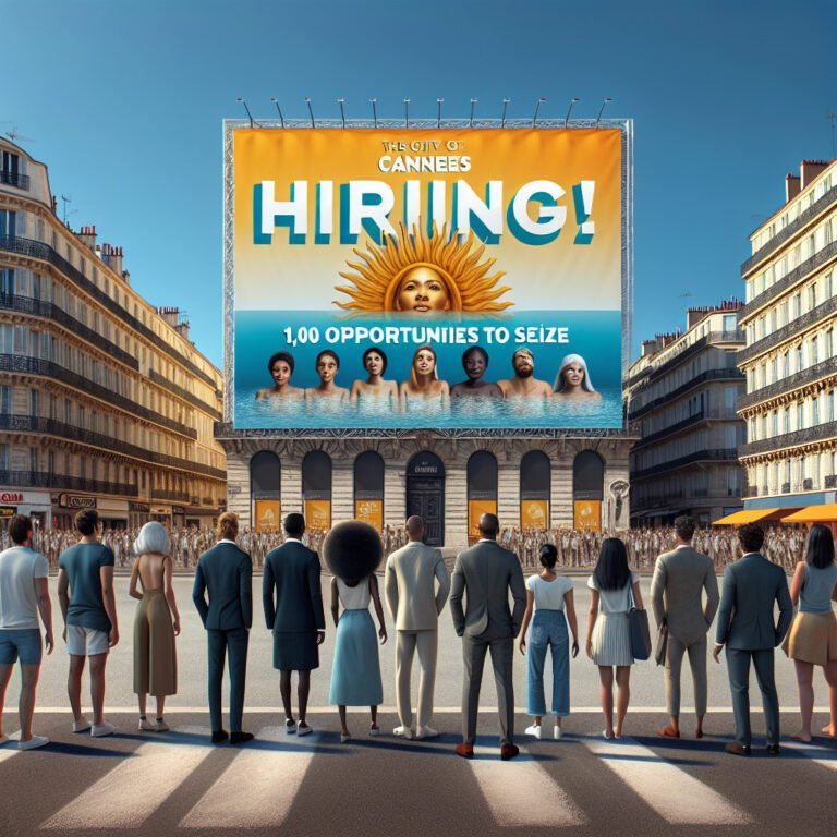 Cannes embauche pour l’été 2024 : 1000 opportunités à saisir