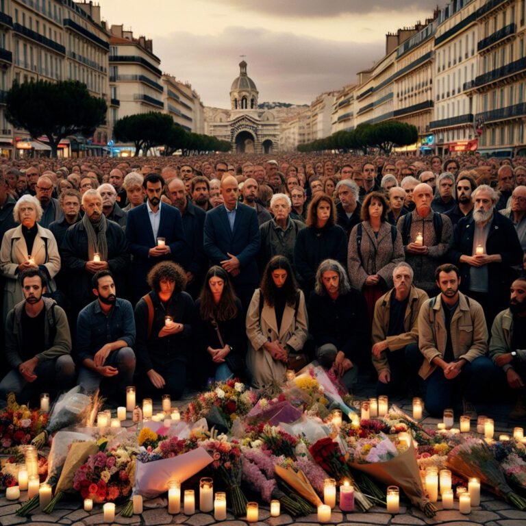 Commémoration un an après le drame de la rue de Tivoli à Marseille