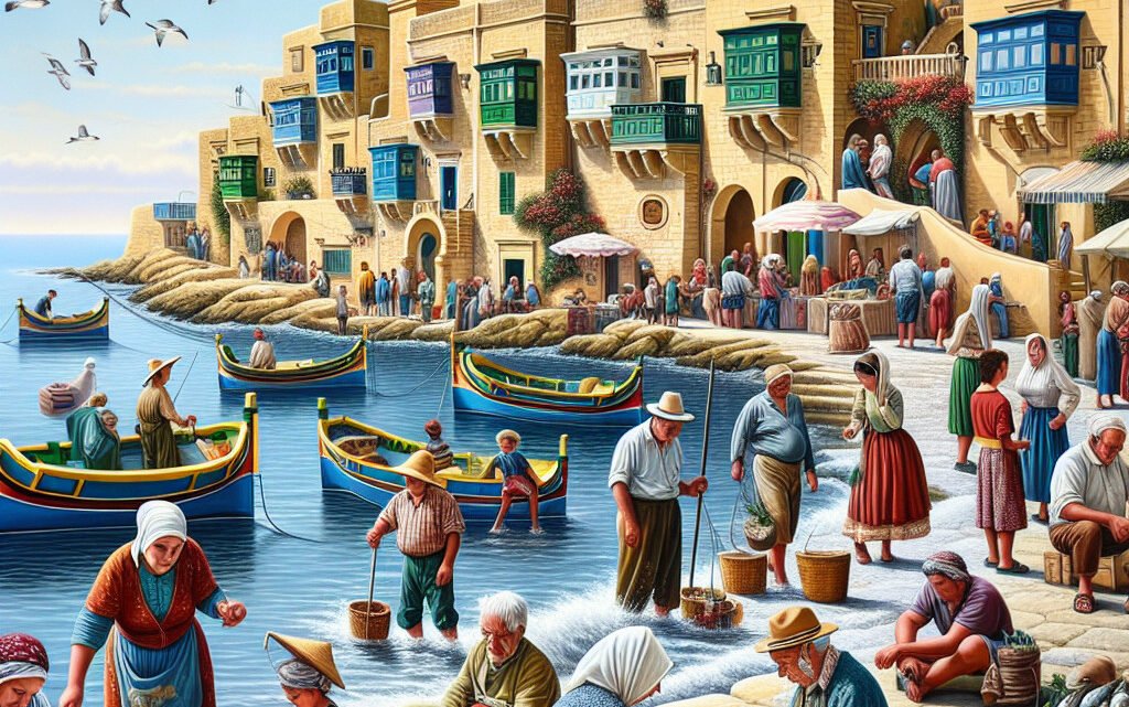 De tradition, les habitants de Marsaxlokk se tournent vers la mer de Méditerranée De tradition, les habitants de Marsaxlokk se tournent vers la mer de Méditerranée