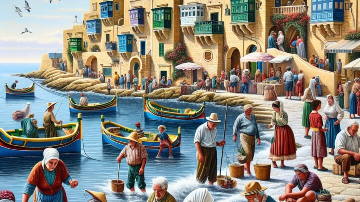 De tradition, les habitants de Marsaxlokk se tournent vers la mer de Méditerranée