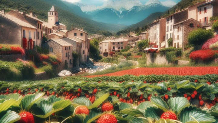 Début de la saison des fraises à Gattières (Alpes-Maritimes)