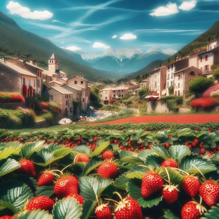 Début de la saison des fraises à Gattières (Alpes-Maritimes)