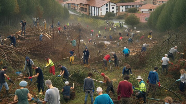 Des bénévoles se mobilisent pour restaurer l’arboretum de Roure après la tempête