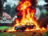 Incendie spectaculaire à Cimiez Parc : une voiture en flammes ravage la résidence