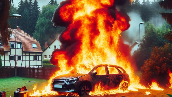 Incendie spectaculaire à Cimiez Parc : une voiture en flammes ravage la résidence