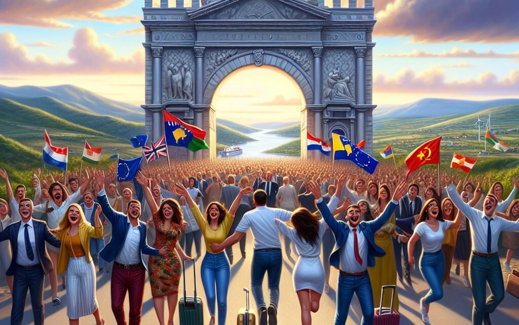 Les habitants du Kosovo peuvent désormais voyager librement en Europe sans visa Les habitants du Kosovo peuvent désormais voyager librement en Europe sans visa