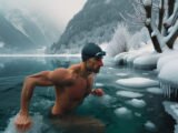 Nage hivernale dans les eaux glaciales des Alpes-Maritimes