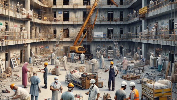 Progression des travaux de rénovation à l’hôpital de Grasse