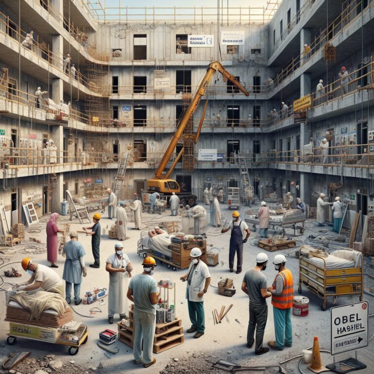 Progression des travaux de rénovation à l&rsquo;hôpital de Grasse
